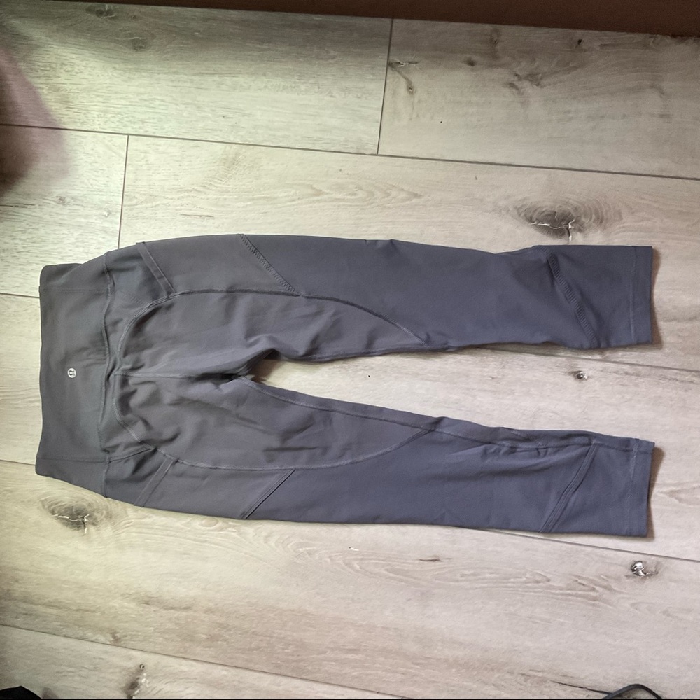 Lululemon grey leggings high waisted size 6